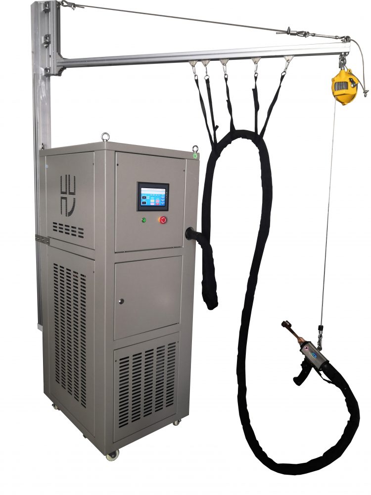 空调冰水机工厂维修手持式高频钎焊机设备